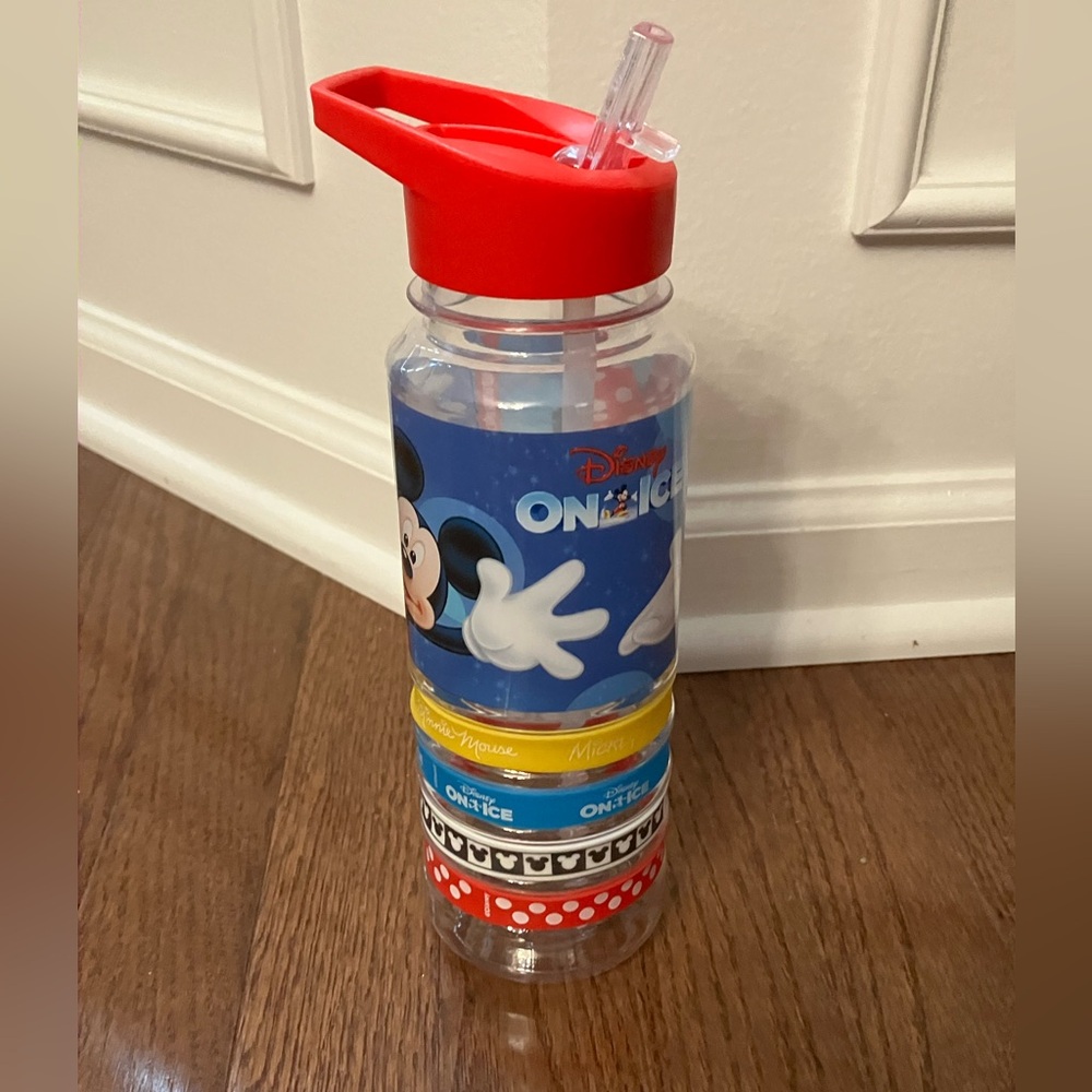 2 / $12 - Disney on Ice plastic water bottle w/ bracelets